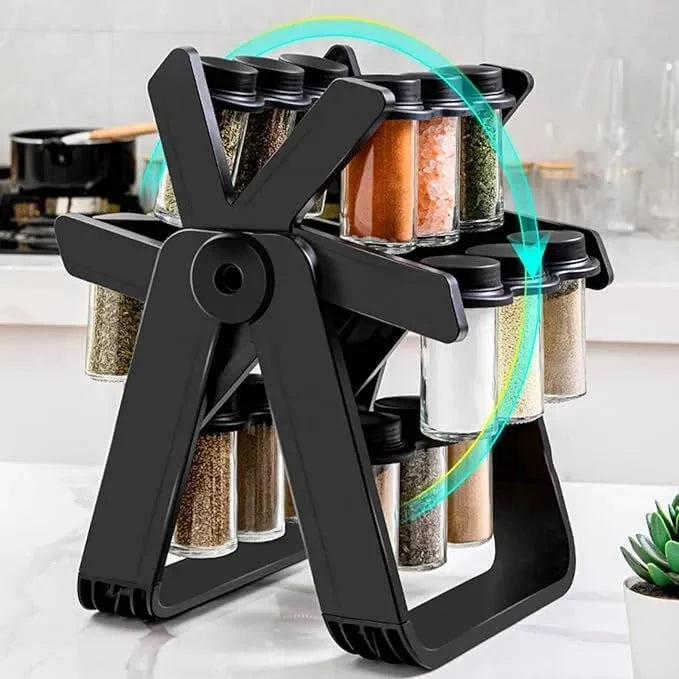 18 Jar Rotating Spice Rack – Worldosia