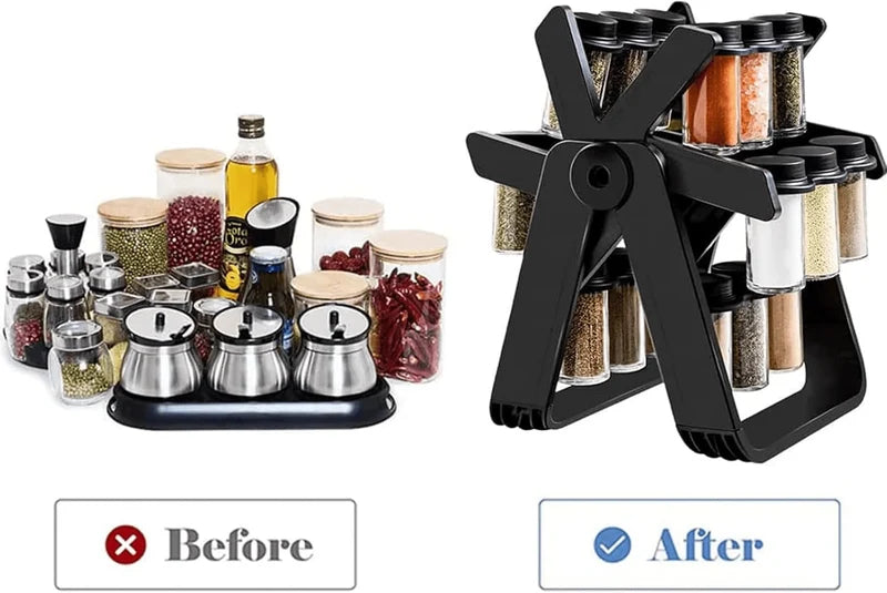 18 Jar Rotating Spice Rack – Worldosia